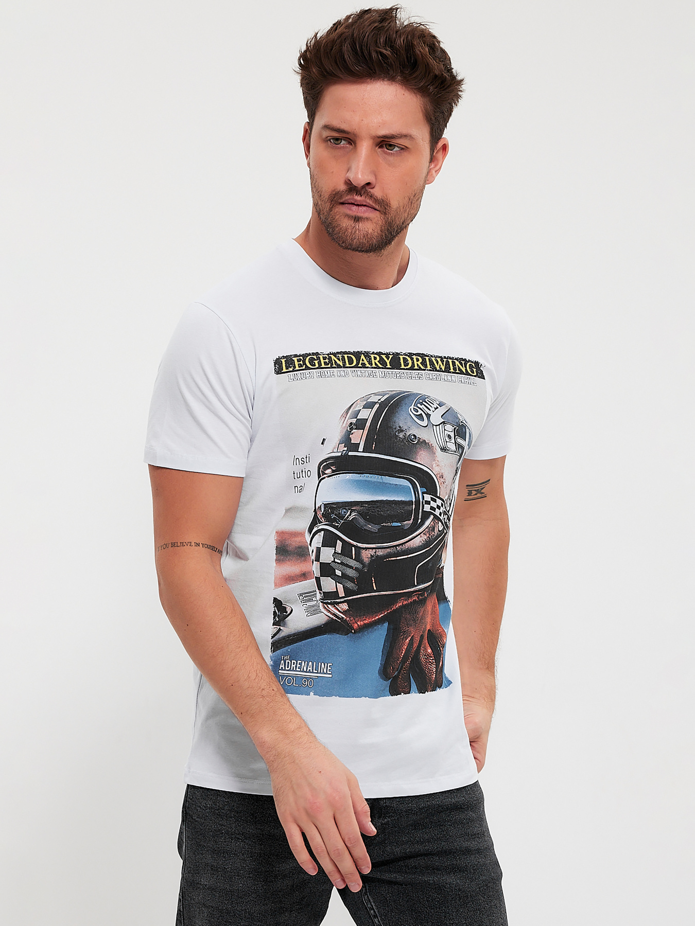 Футболка Trend Collection модель TC10645WhiteFTBLK Фото