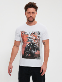 Футболка Trend Collection модель TC10642WhiteFTBLK Фото