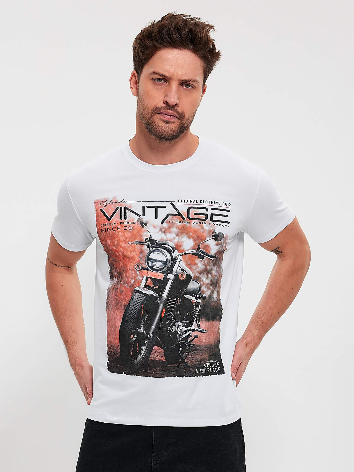 Футболка Trend Collection модель TC10642WhiteFTBLK Фото