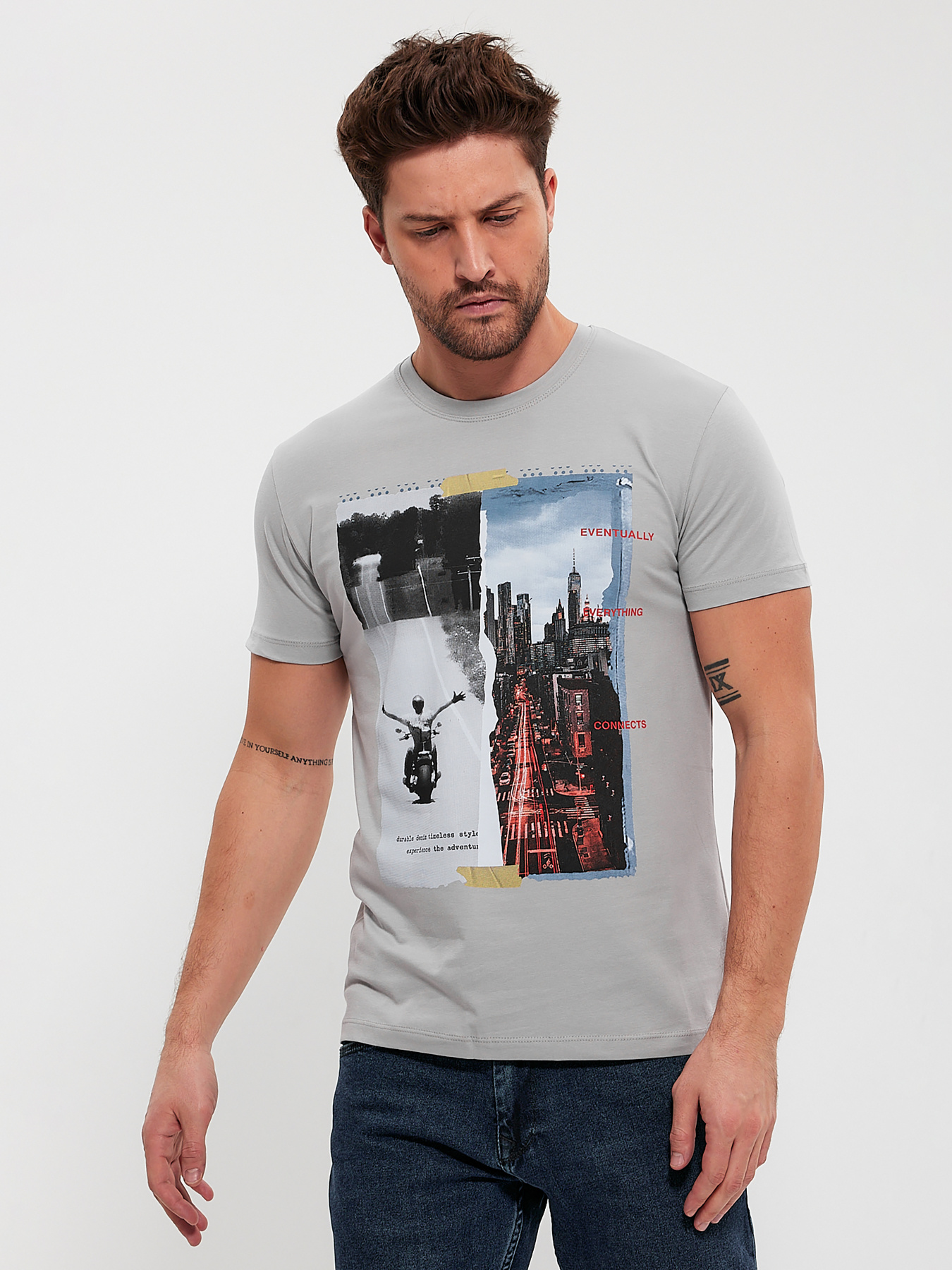 Футболка Trend Collection модель TC10641GreyFTBLK Фото