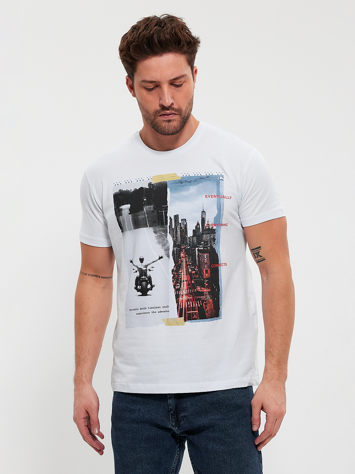 Футболка Trend Collection модель TC10639WhiteFTBLK Фото