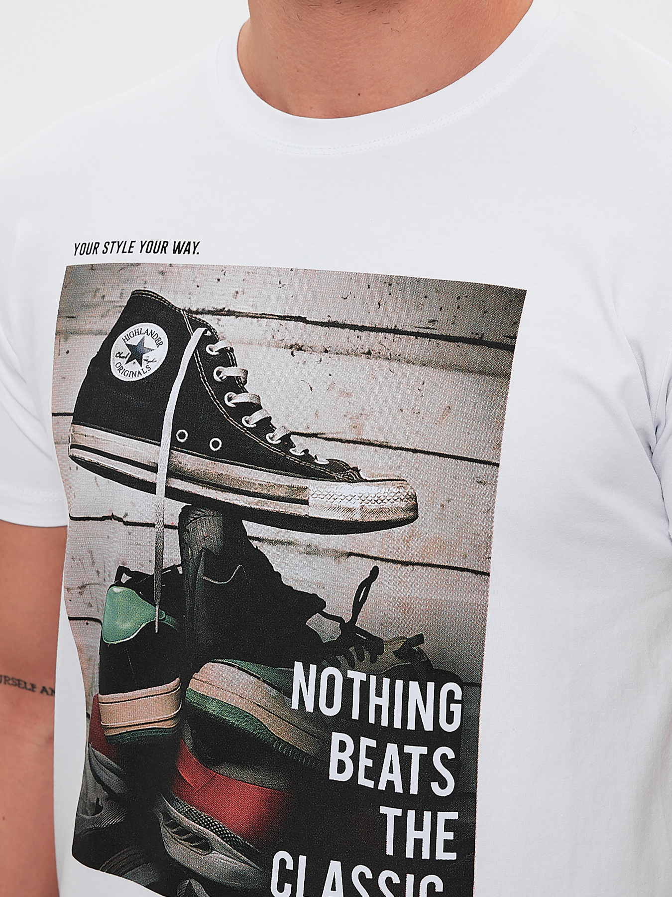 Футболка Trend Collection модель TC10629WhiteFTBLK Фото