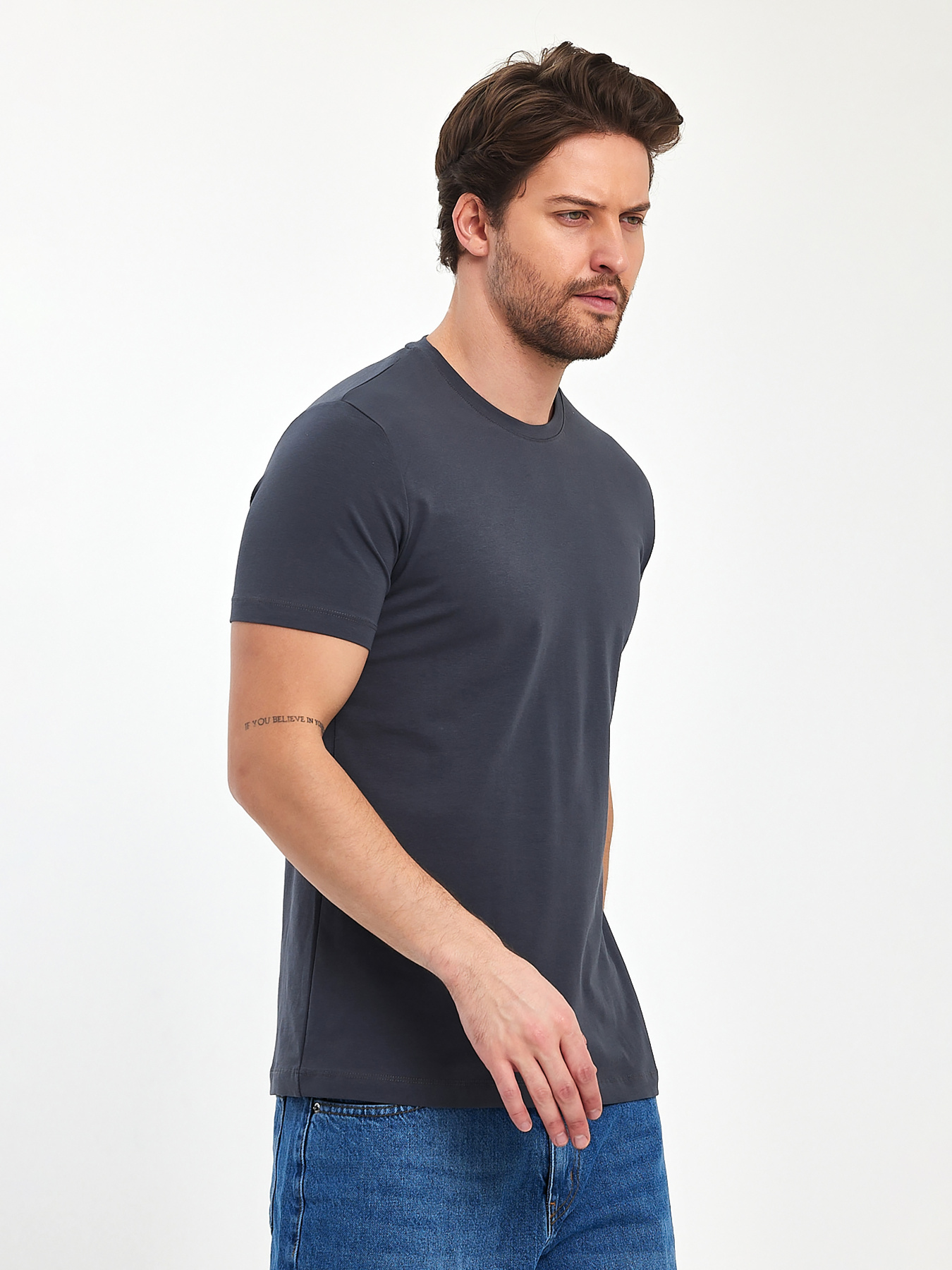 Футболка Trend Collection модель TC9734GreyFTBLK Футболка Trend Collection модель TC9734GreyFTBLK Фото