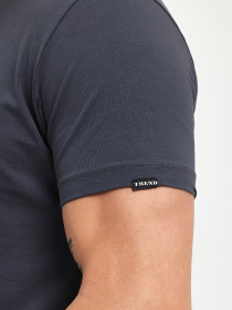 Футболка Trend Collection модель TC9734GreyFTBLK Футболка Trend Collection модель TC9734GreyFTBLK Фото