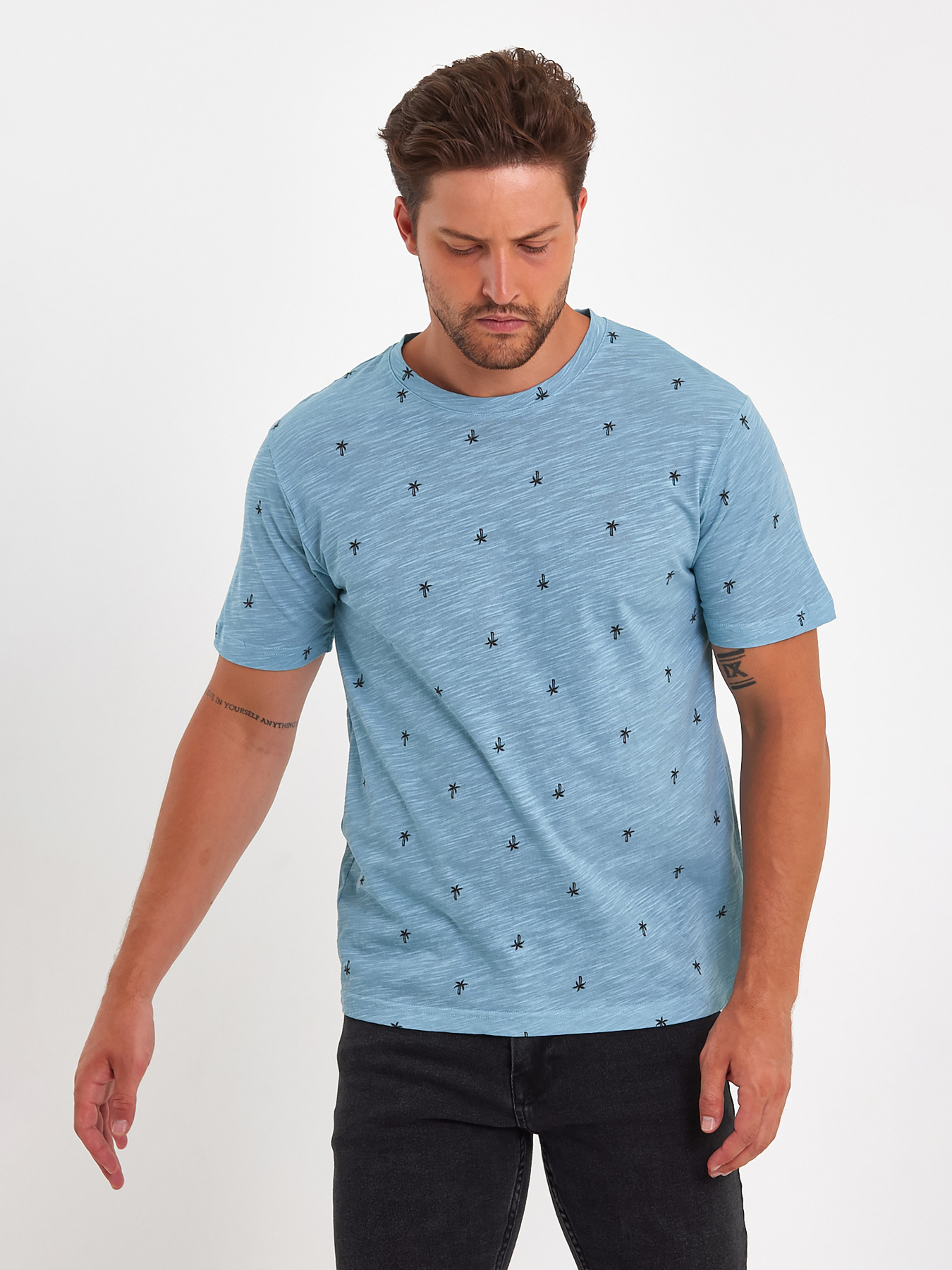 Футболка Trend Collection модель TC9161TurquoiseFTBLK Фото