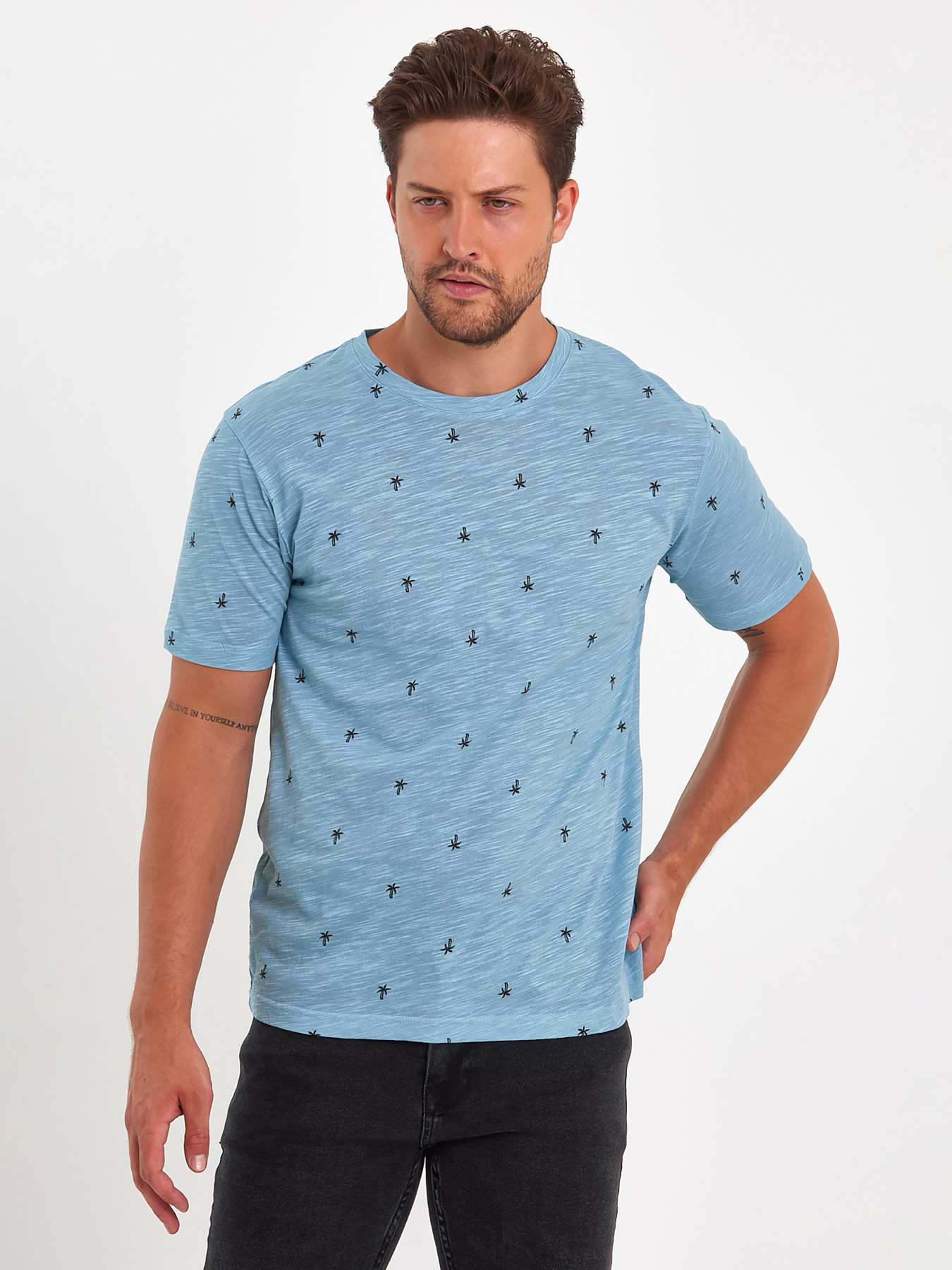 Футболка Trend Collection модель TC9161TurquoiseFTBLK Фото