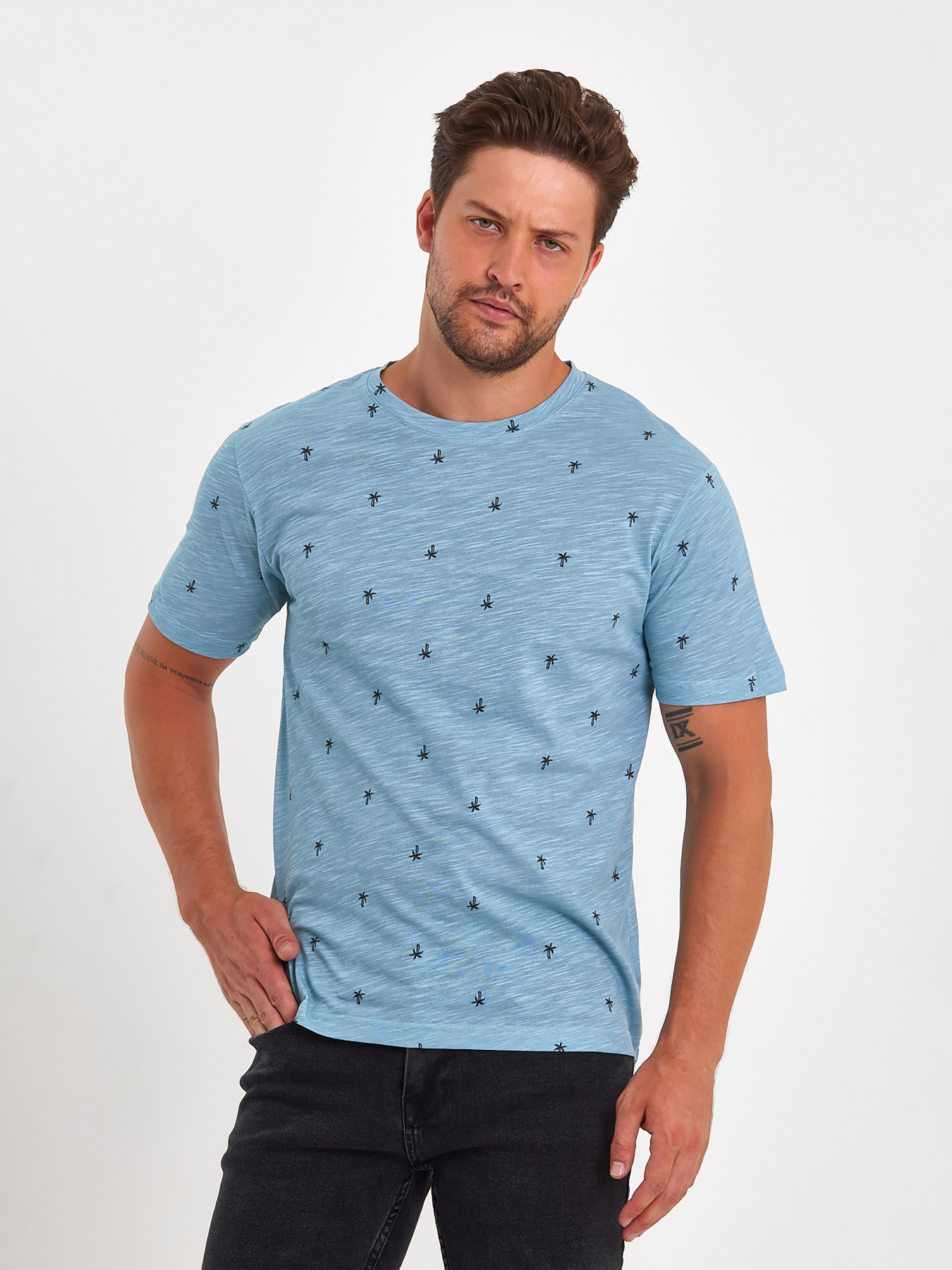 Футболка Trend Collection модель TC9161TurquoiseFTBLK Фото