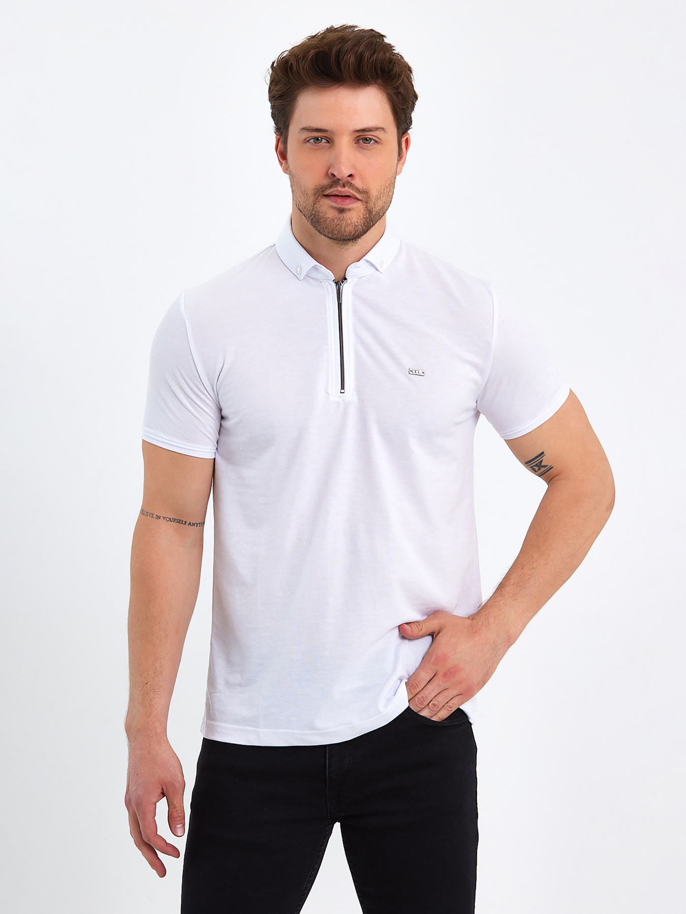 Поло Trend Collection модель TC9100WhiteFTBLK Фото