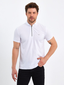 Поло Trend Collection модель TC9100WhiteFTBLK Фото