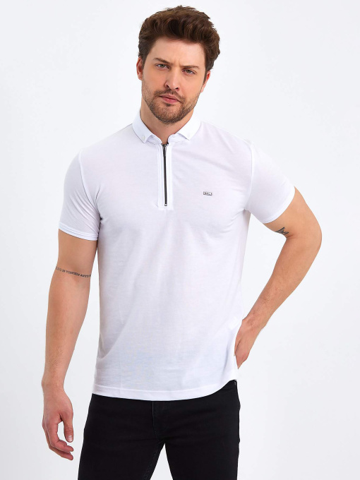 Поло Trend Collection модель TC9100WhiteFTBLK Фото