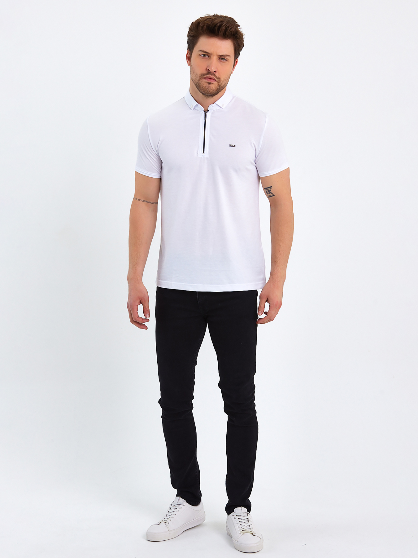 Поло Trend Collection модель TC9100WhiteFTBLK Фото