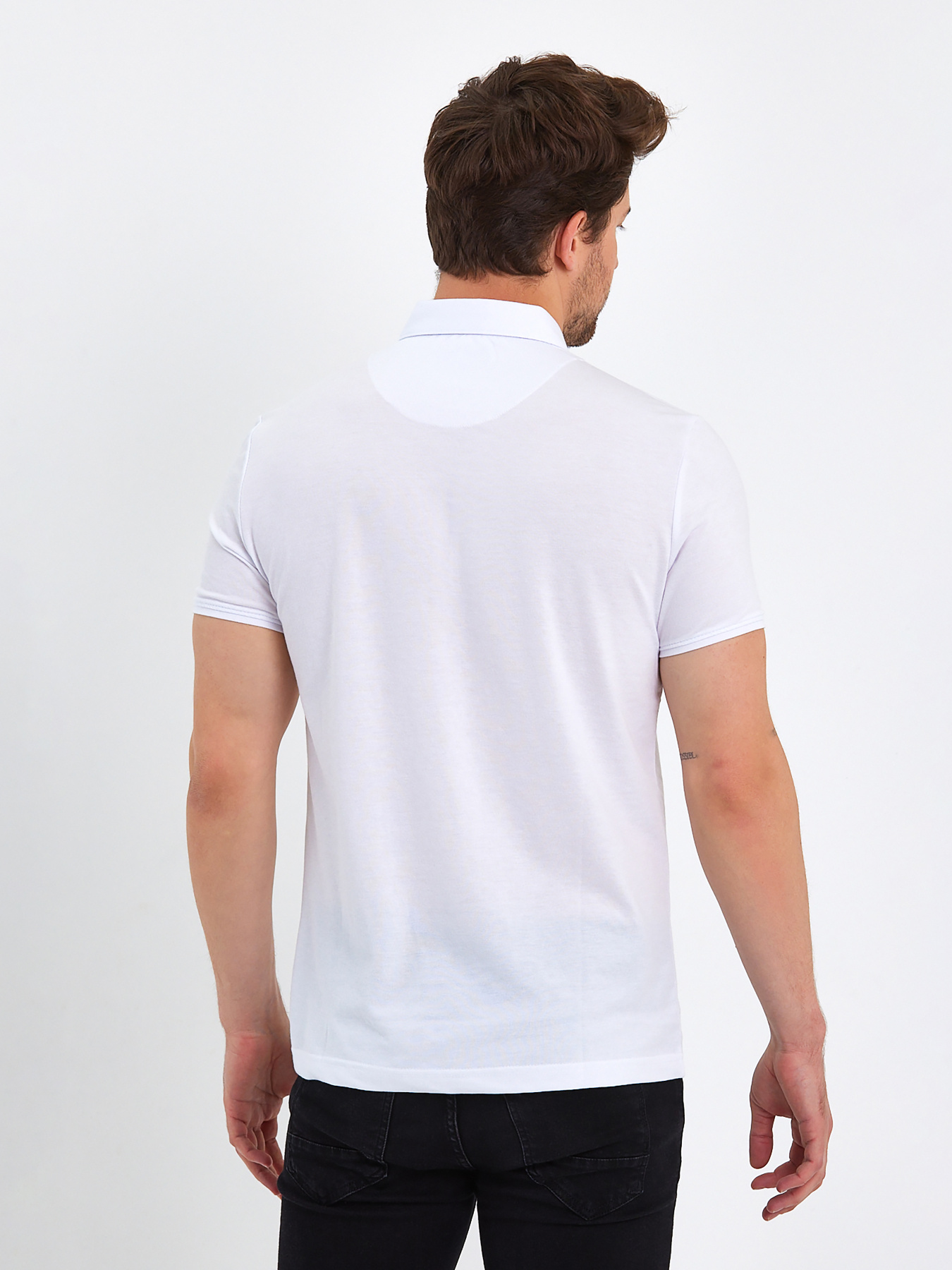 Поло Trend Collection модель TC9100WhiteFTBLK Фото