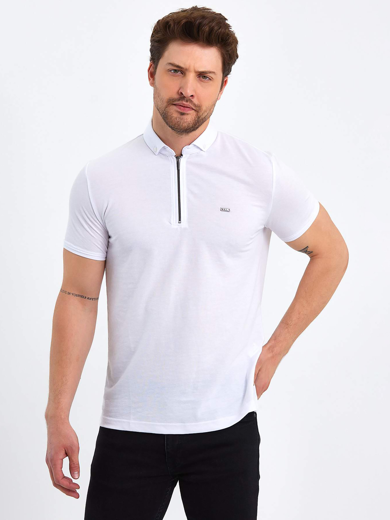 Поло Trend Collection модель TC9100WhiteFTBLK Фото