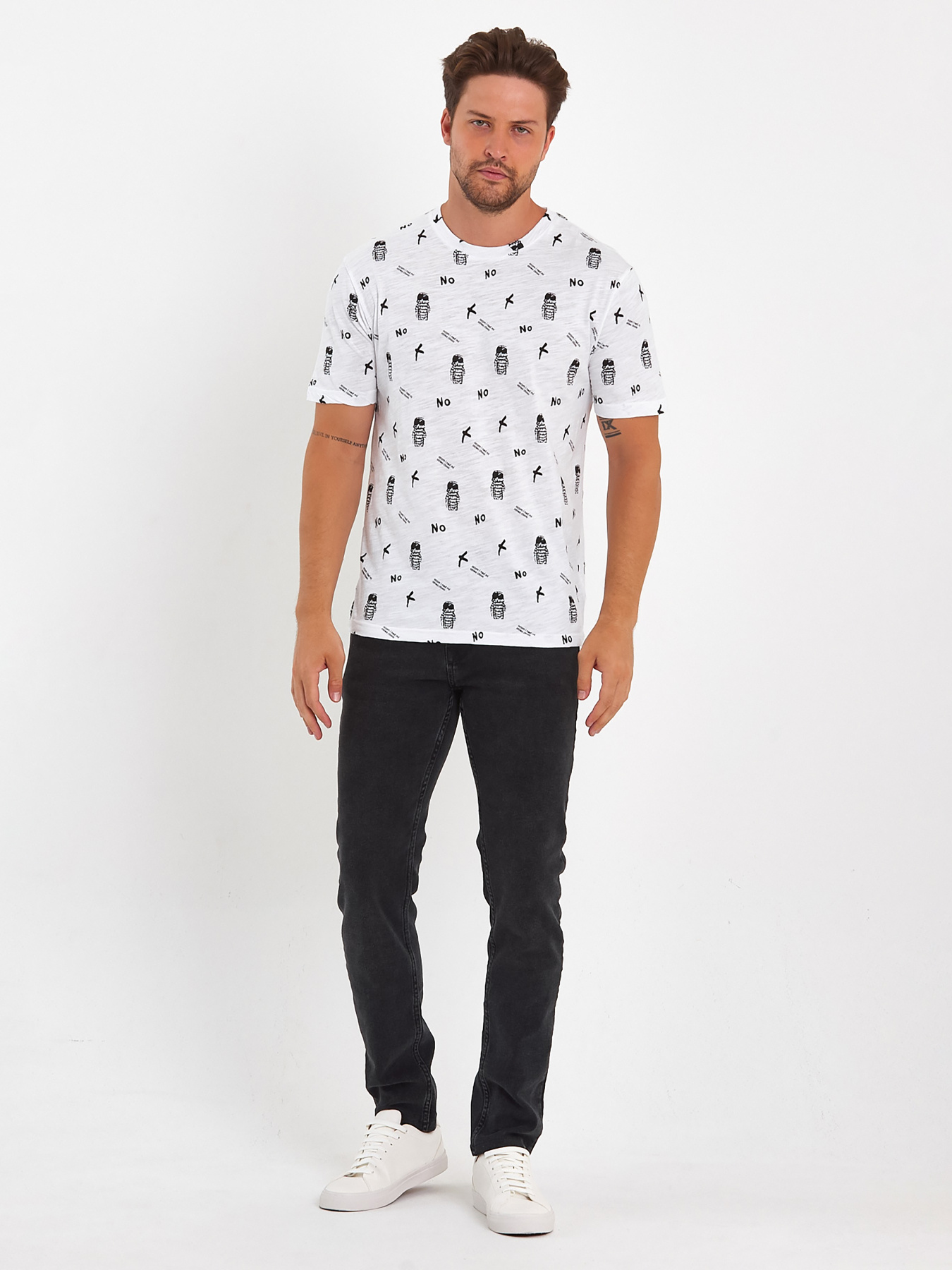 Футболка Trend Collection модель TC9066WhiteFTBLK Фото