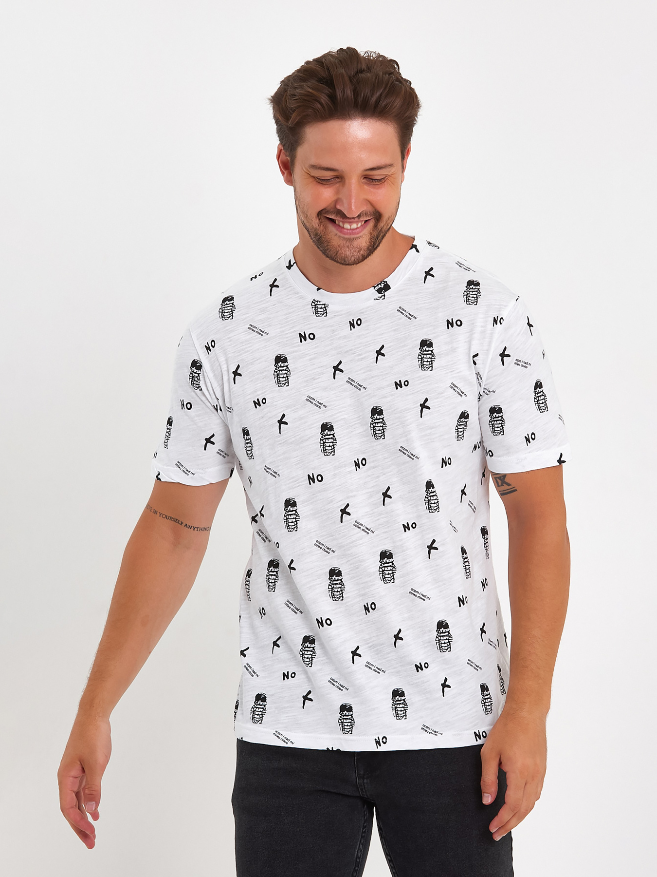 Футболка Trend Collection модель TC9066WhiteFTBLK Фото