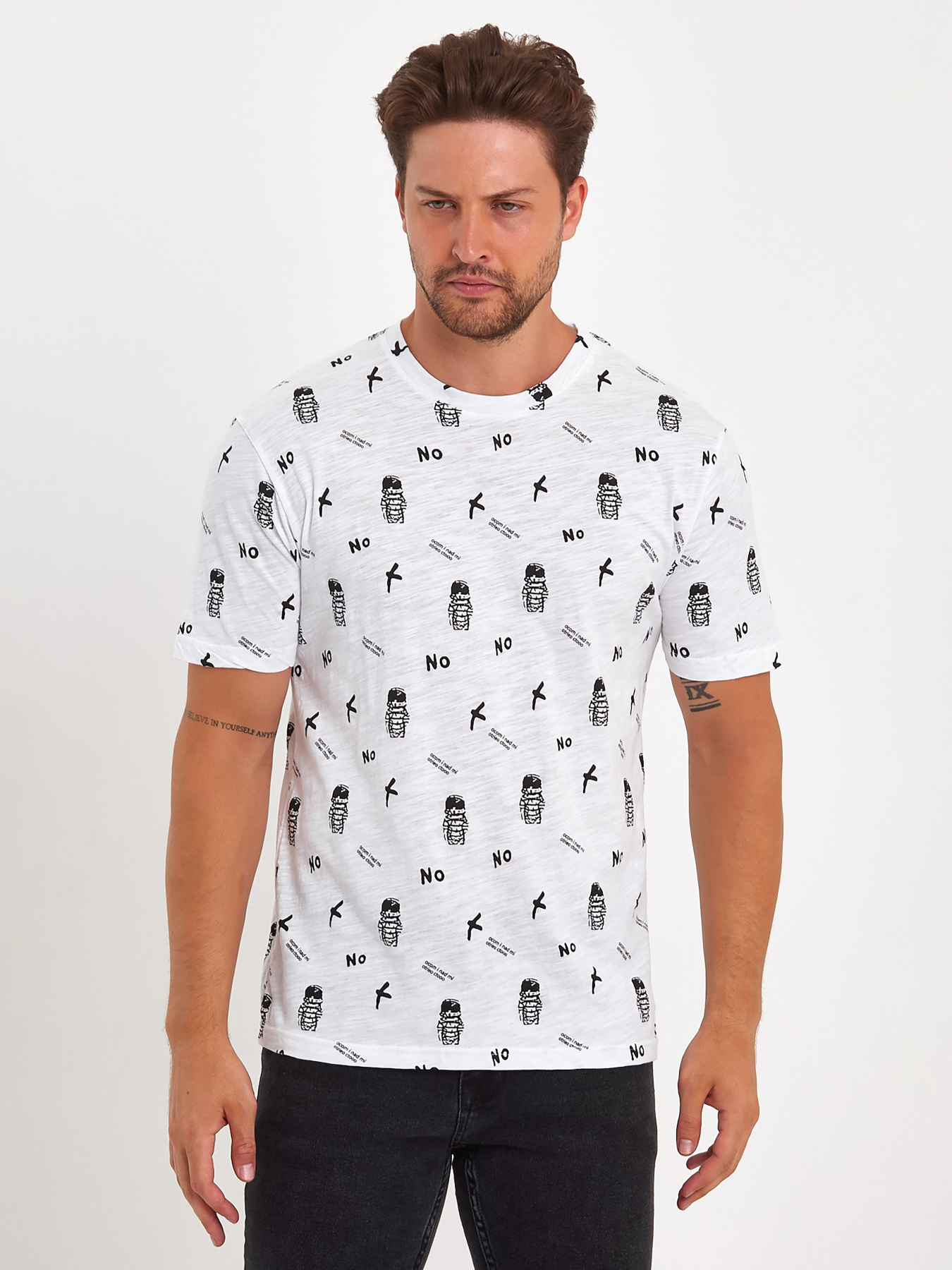 Футболка Trend Collection модель TC9066WhiteFTBLK Фото