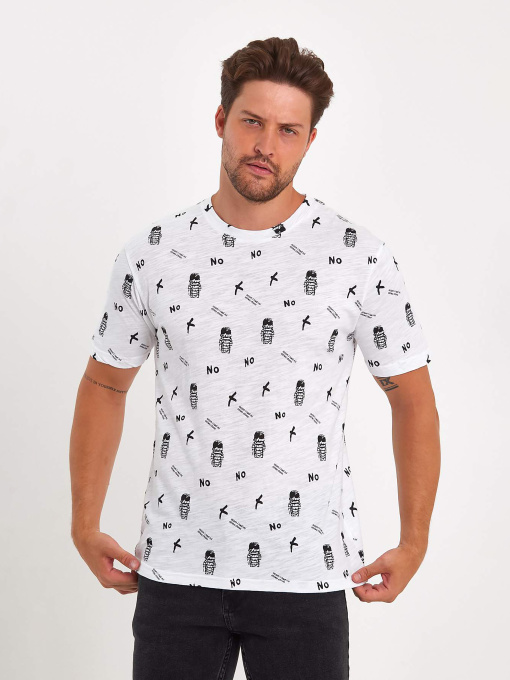 Футболка Trend Collection модель TC9066WhiteFTBLK Фото