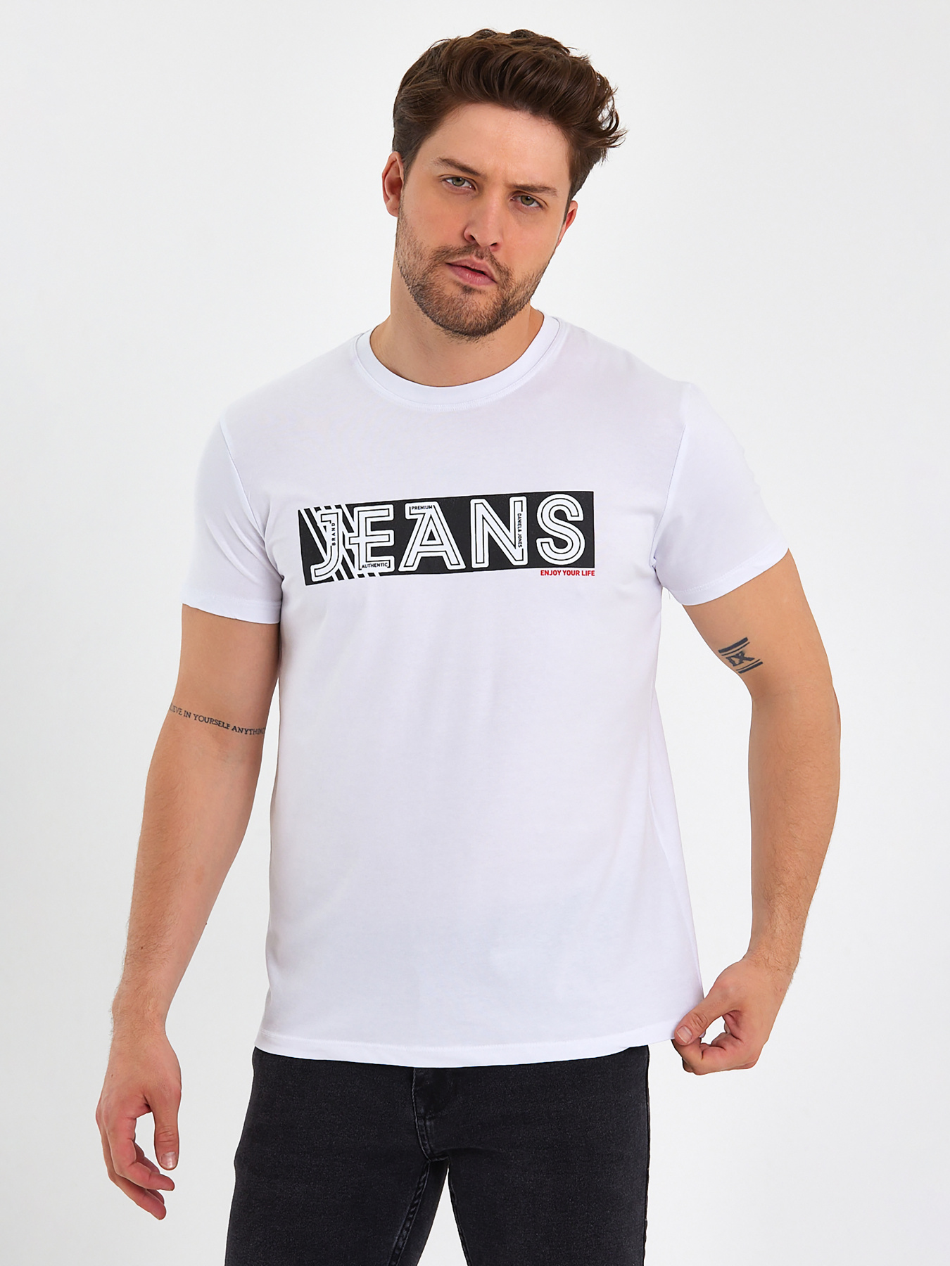 Футболка Trend Collection модель TC9004WhiteFTBLK Фото