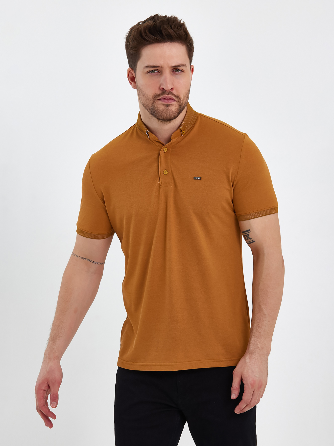 Поло Trend Collection модель TC8975MustardFTBLK Фото