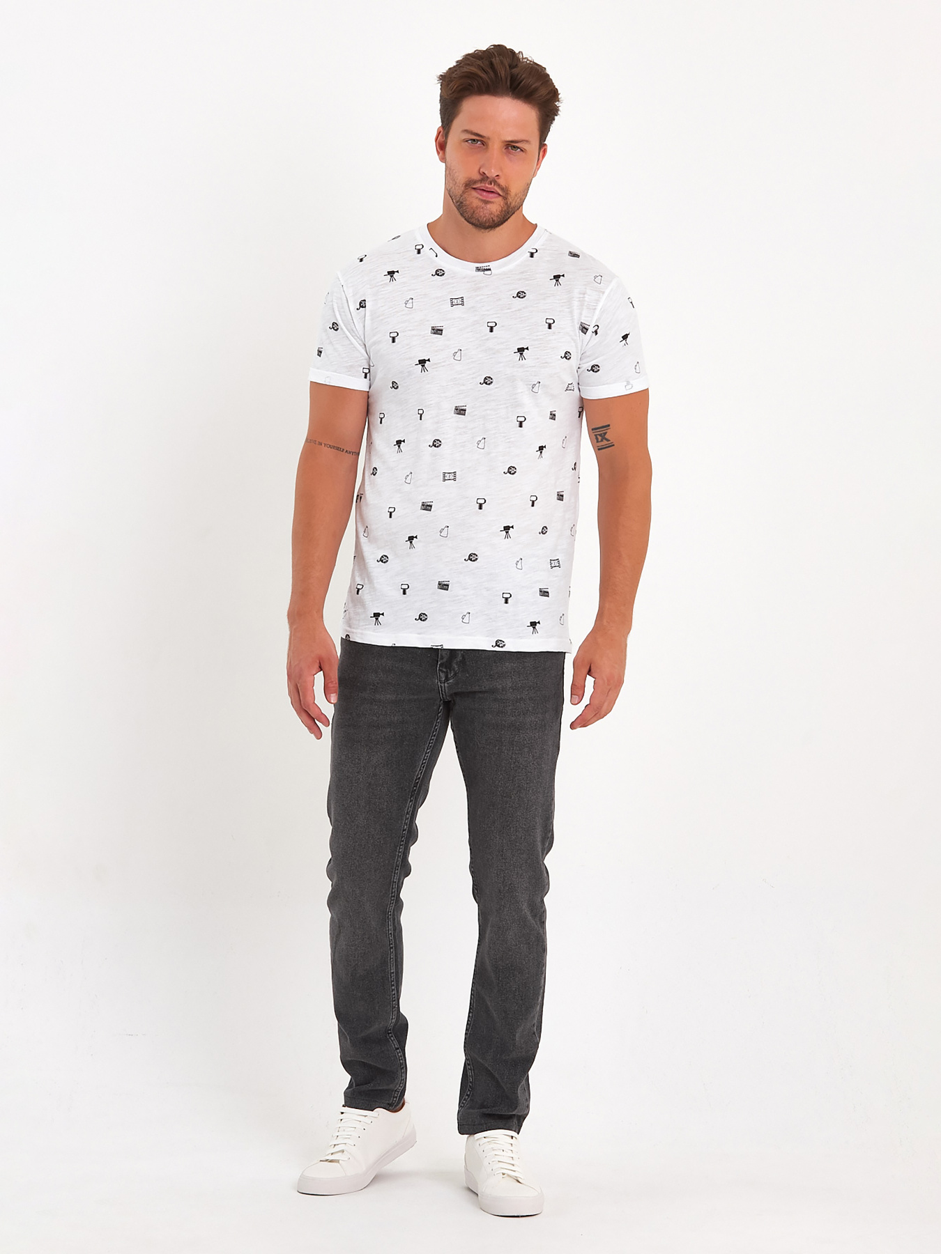 Футболка Trend Collection модель TC8905WhiteFTBLK Фото