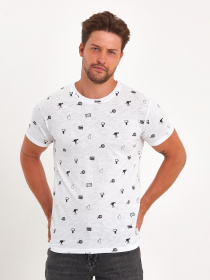 Футболка Trend Collection модель TC8905WhiteFTBLK Фото