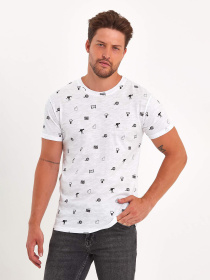 Футболка Trend Collection модель TC8905WhiteFTBLK Фото