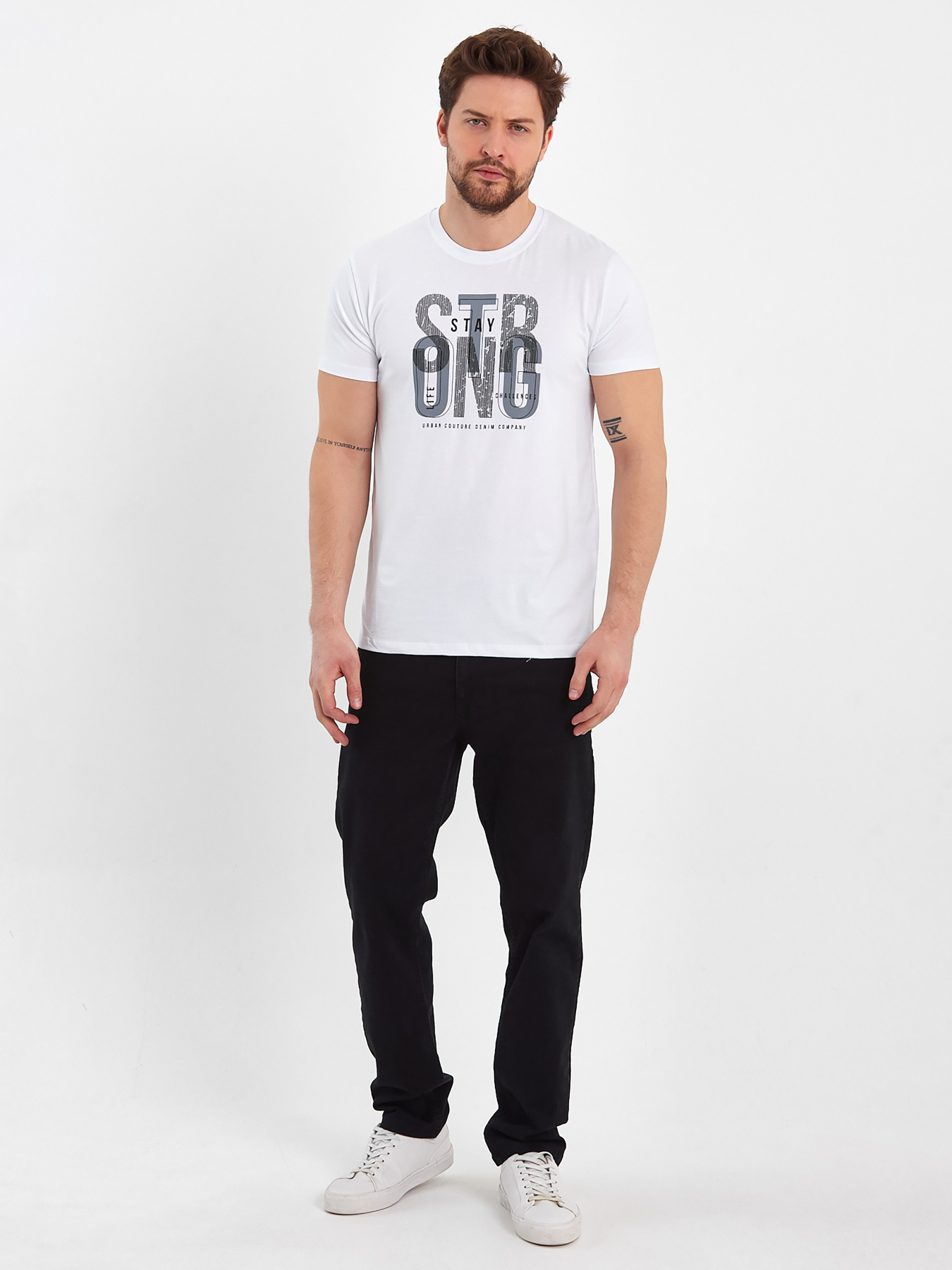 Футболка Trend Collection модель TC8344WhiteFTBLK Фото