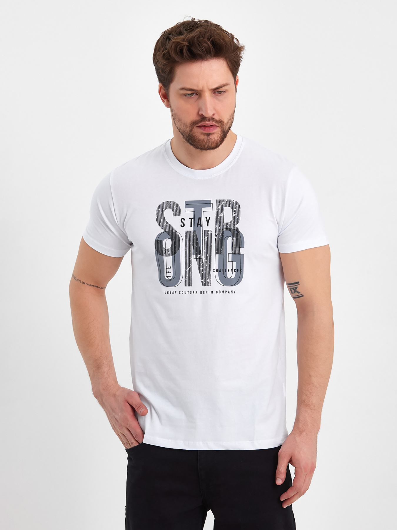 Футболка Trend Collection модель TC8344WhiteFTBLK Фото