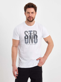 Футболка Trend Collection модель TC8344WhiteFTBLK Фото