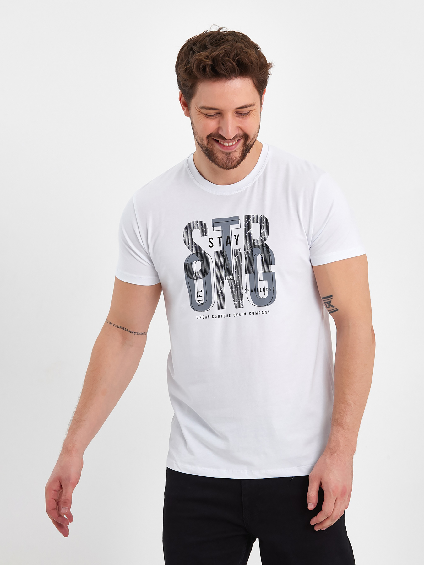 Футболка Trend Collection модель TC8344WhiteFTBLK Фото