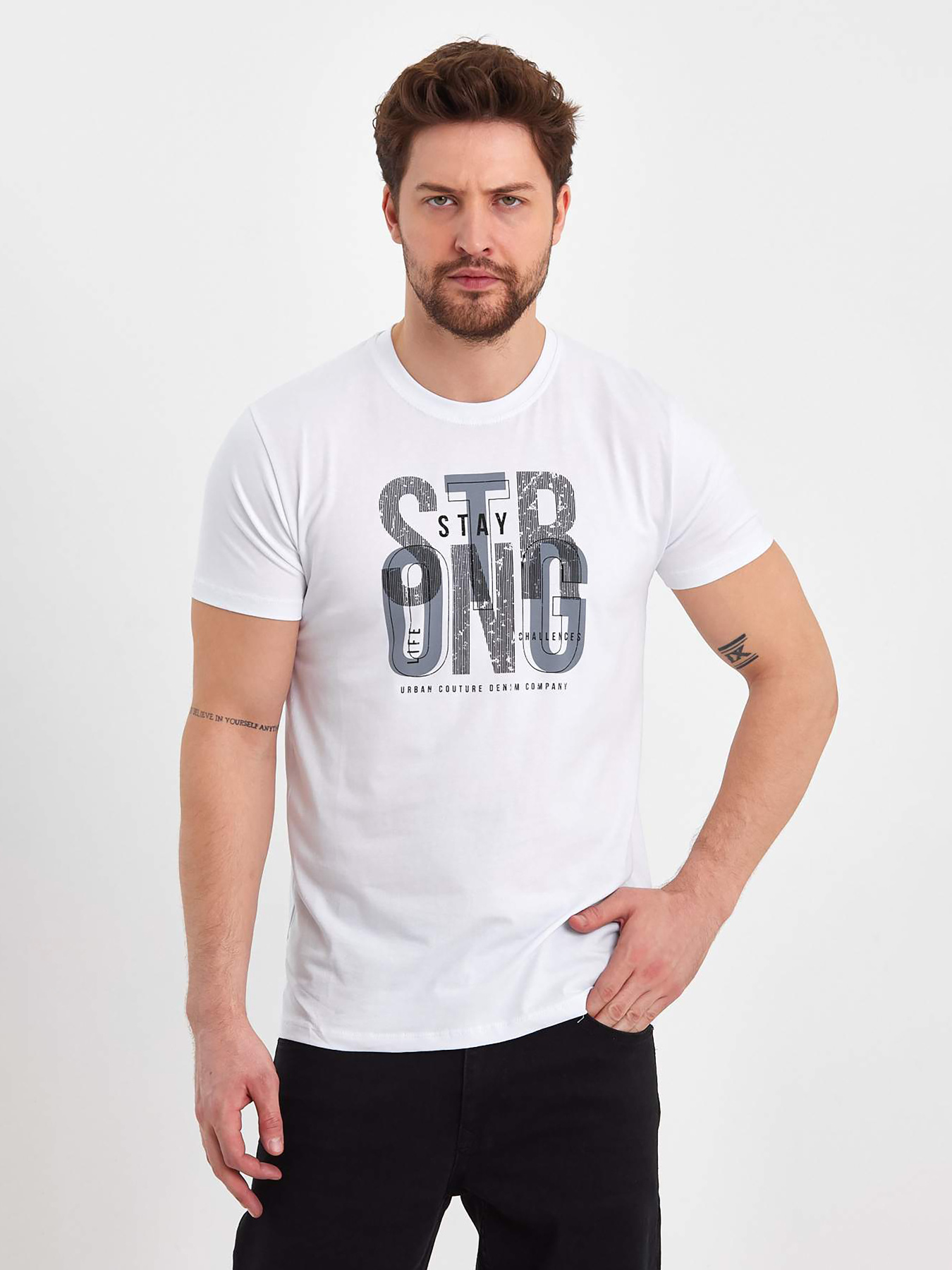 Футболка Trend Collection модель TC8344WhiteFTBLK Фото