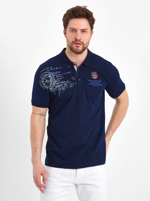Поло Trend Collection модель TC8325DarkBlueFTBLK Фото