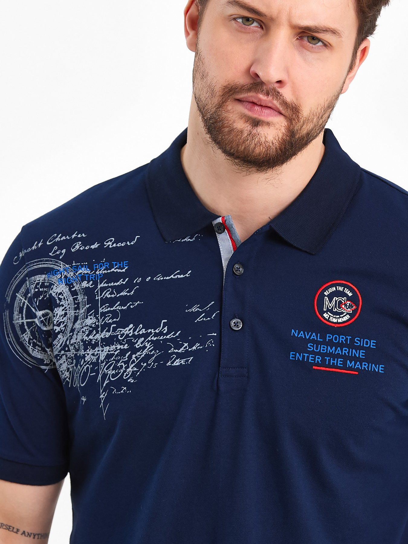 Поло Trend Collection модель TC8325DarkBlueFTBLK Фото