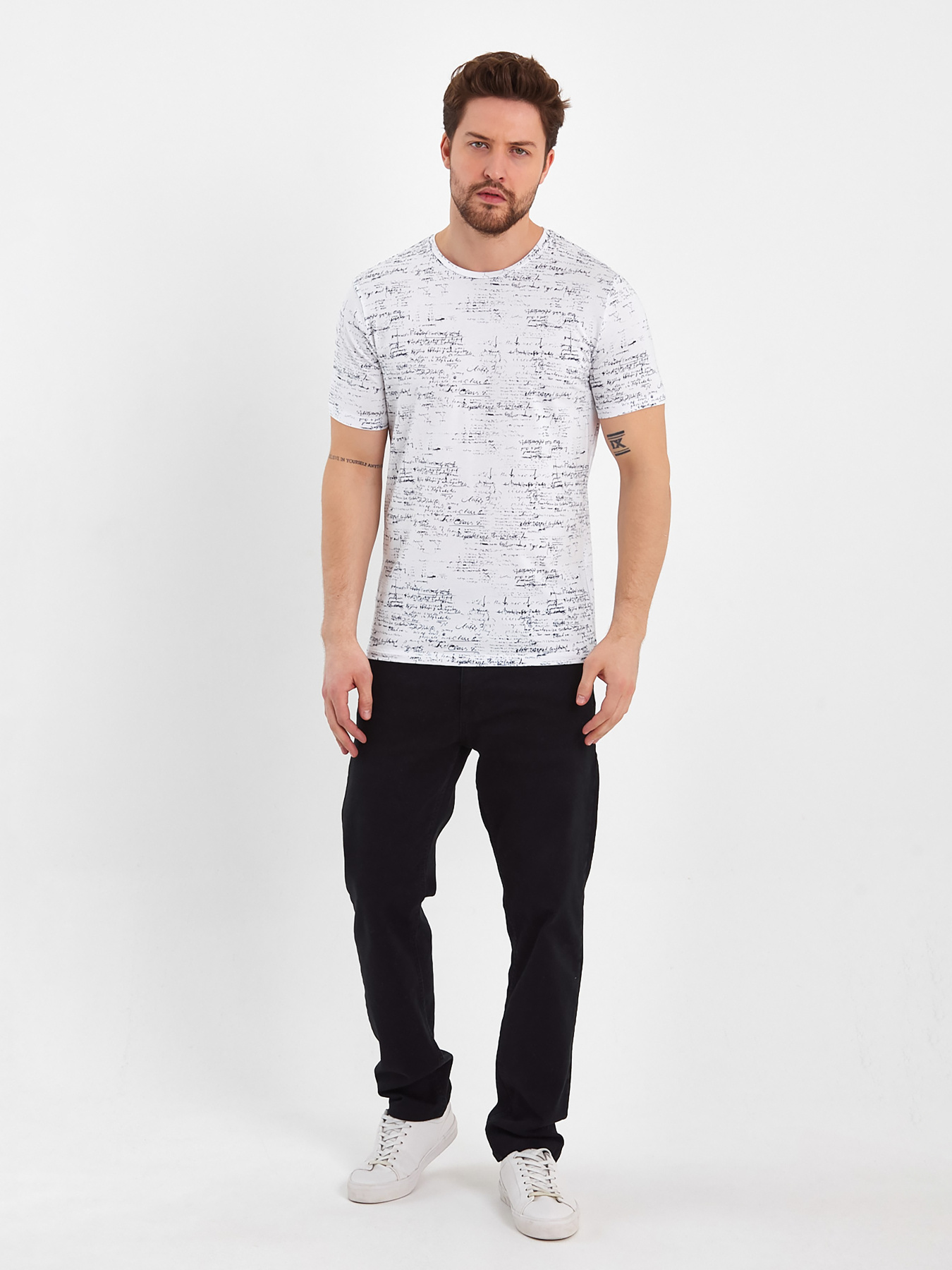 Футболка Trend Collection модель TC8319WhiteFTBLK Фото