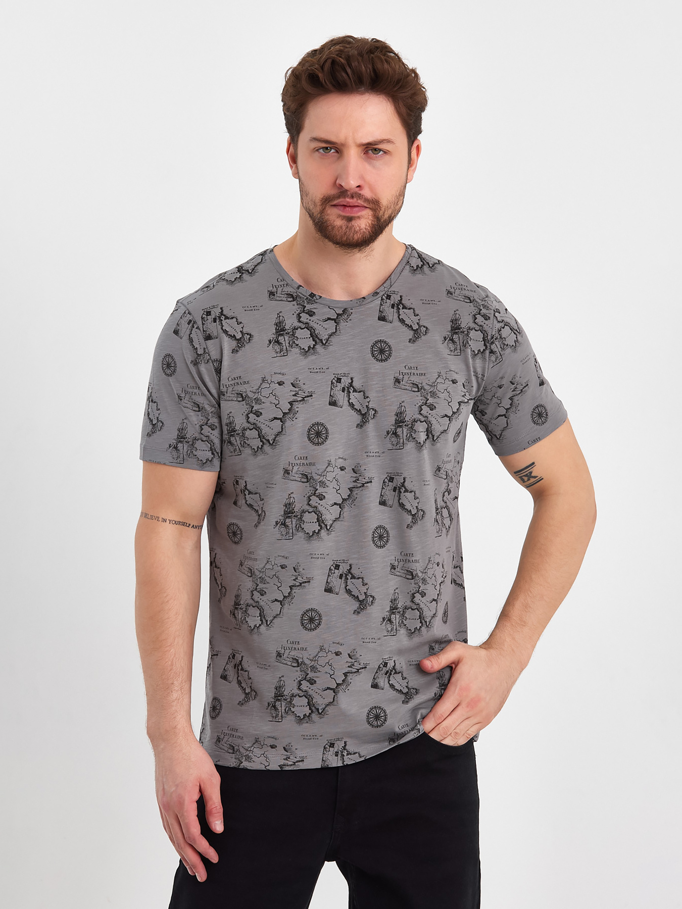 Футболка Trend Collection модель TC8306GreyFTBLK Фото