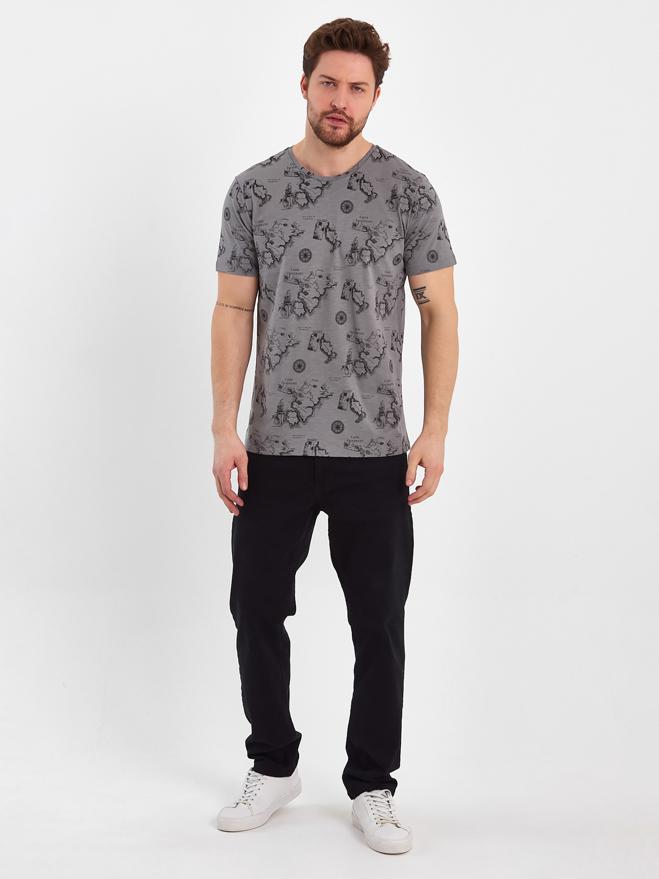 Футболка Trend Collection модель TC8306GreyFTBLK Фото