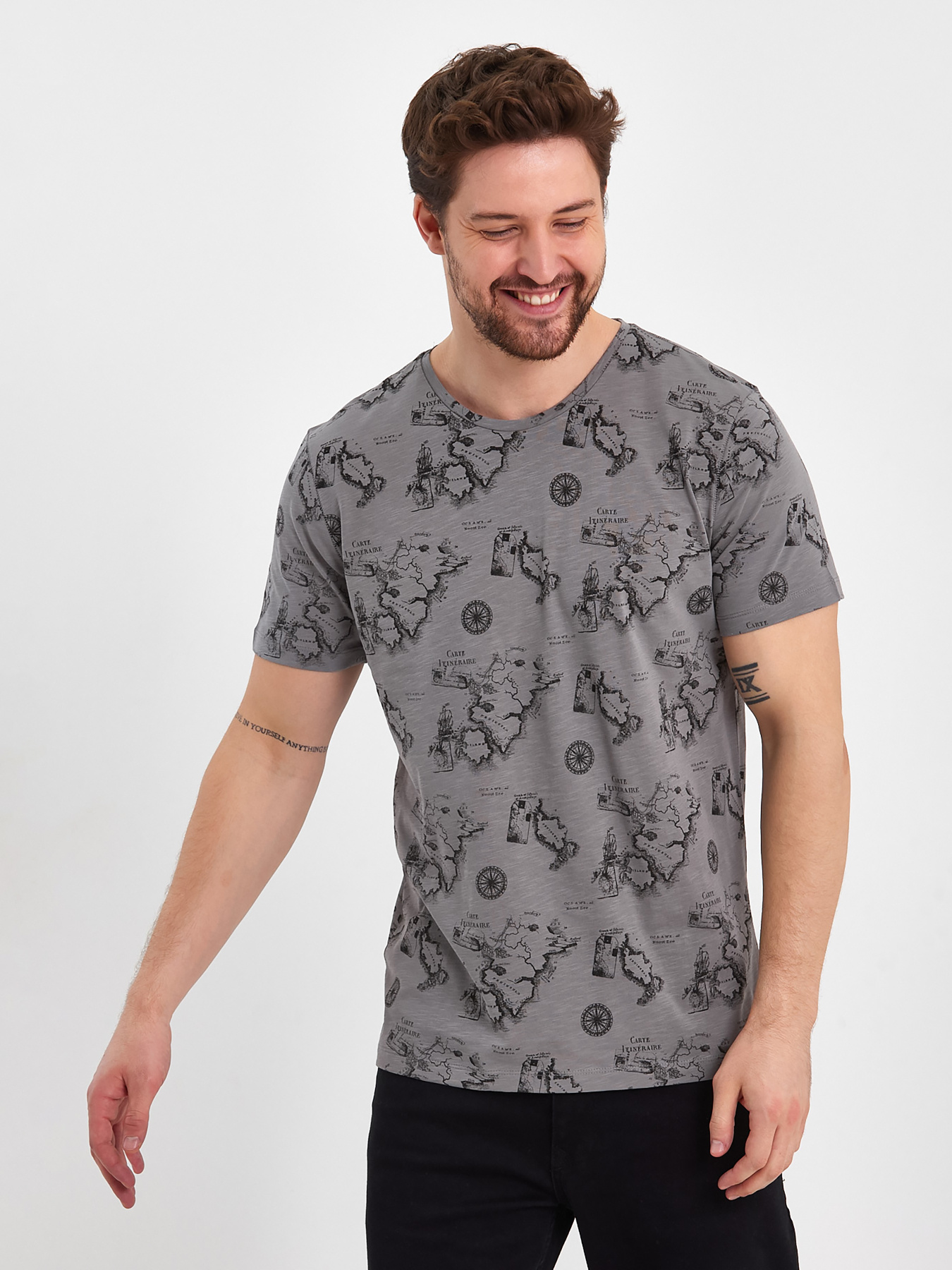 Футболка Trend Collection модель TC8306GreyFTBLK Фото