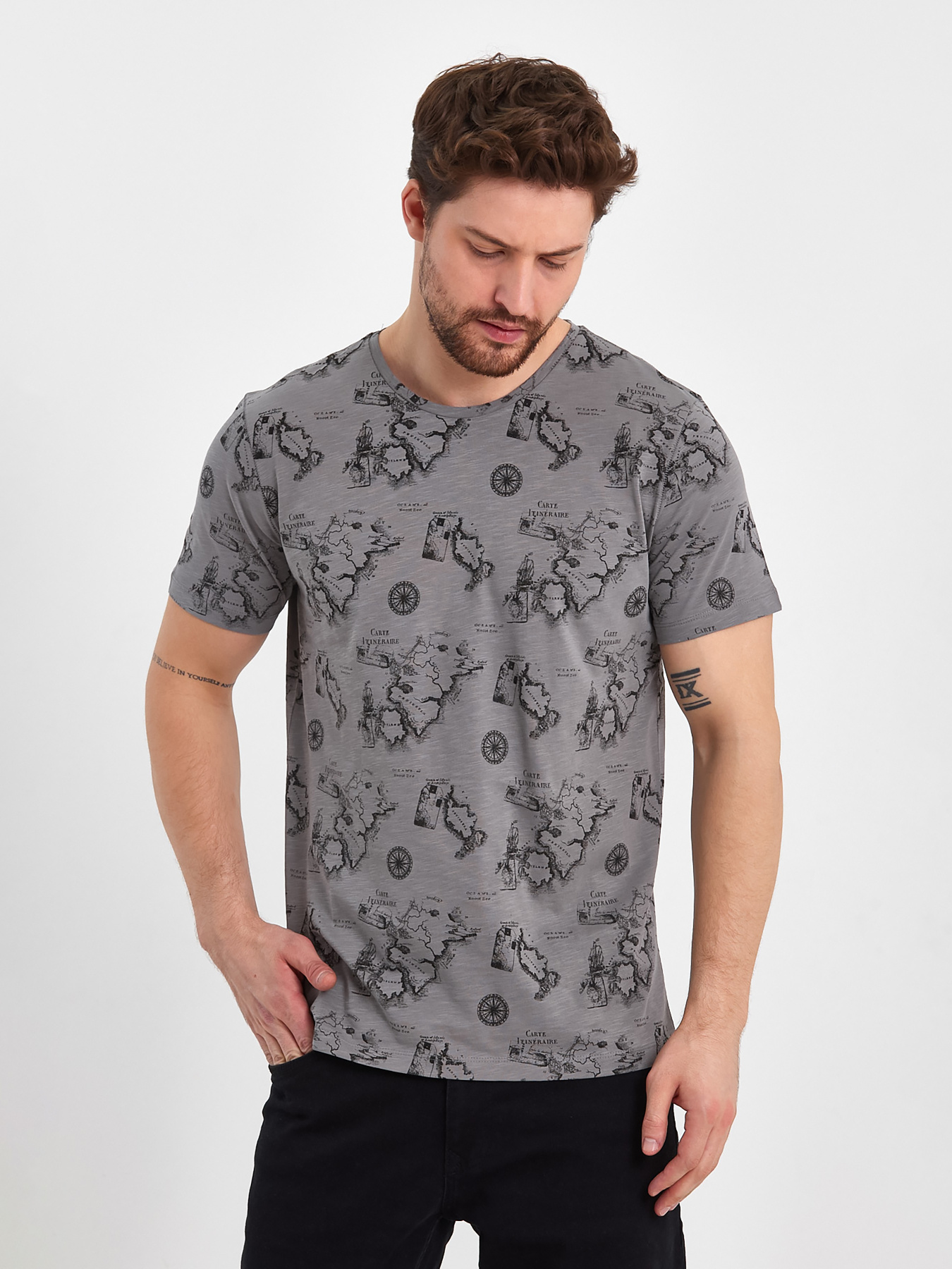 Футболка Trend Collection модель TC8306GreyFTBLK Фото