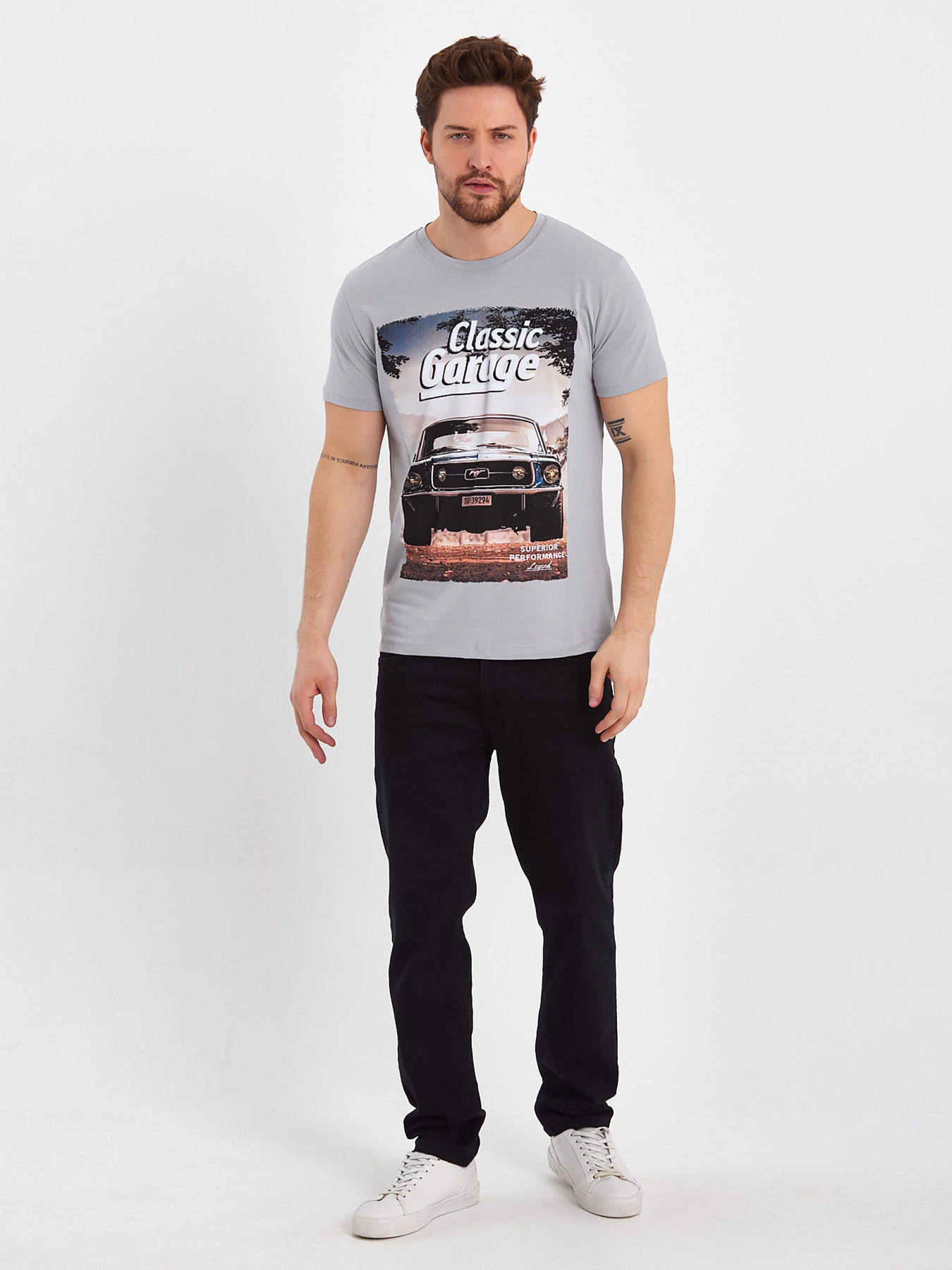 Футболка Trend Collection модель TC8302GreyFTBLK Фото