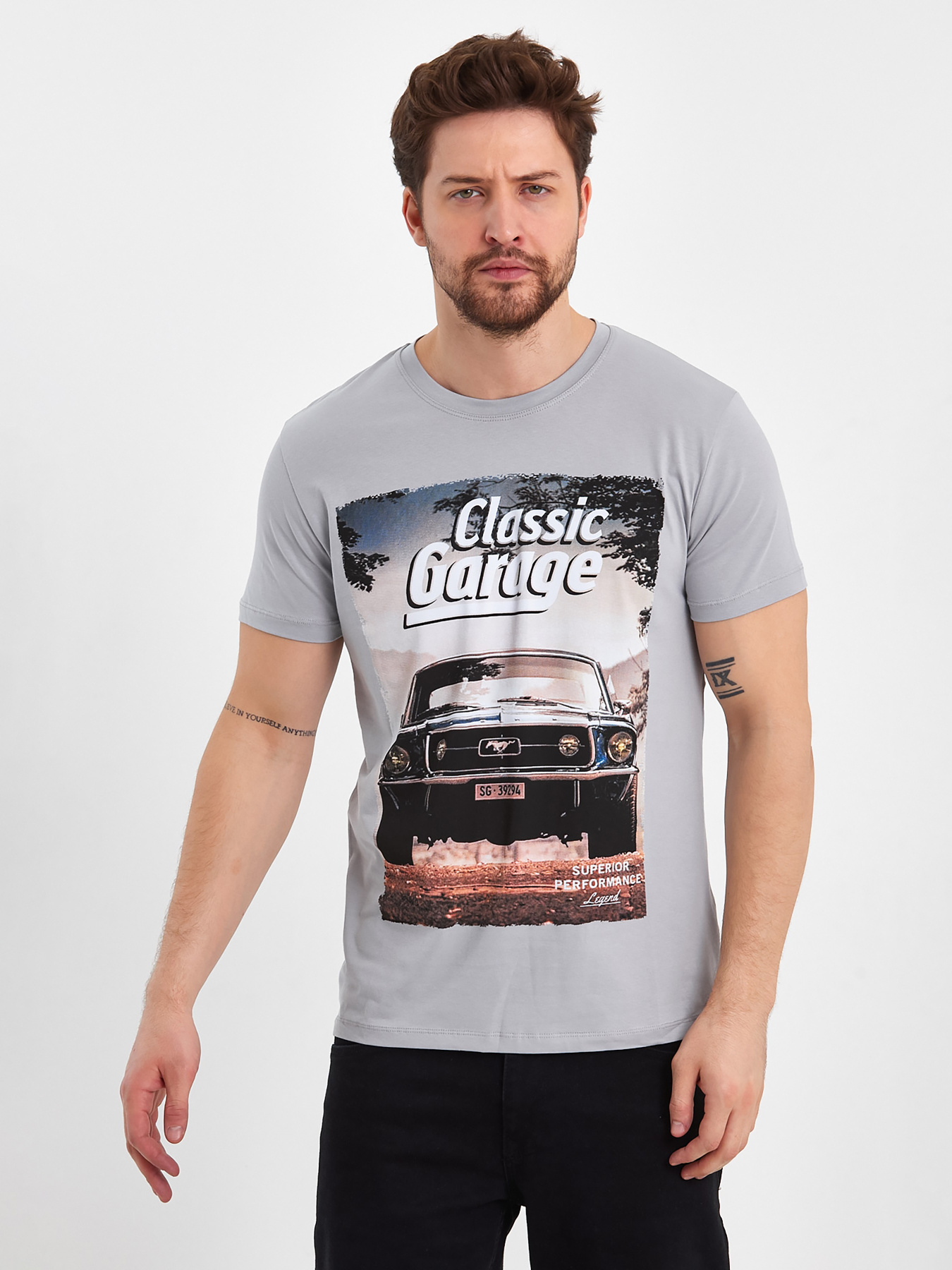 Футболка Trend Collection модель TC8302GreyFTBLK Фото