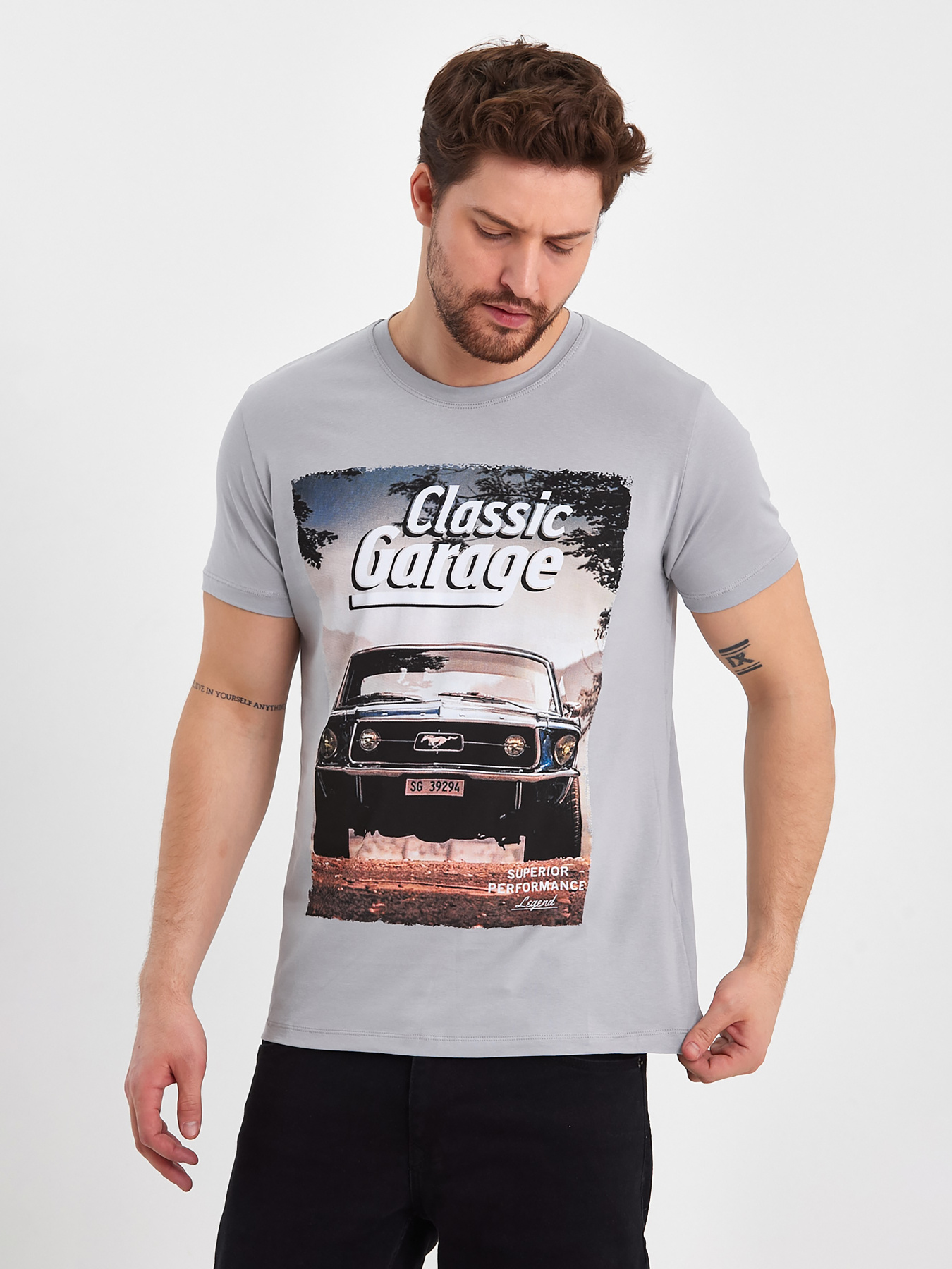 Футболка Trend Collection модель TC8302GreyFTBLK Фото