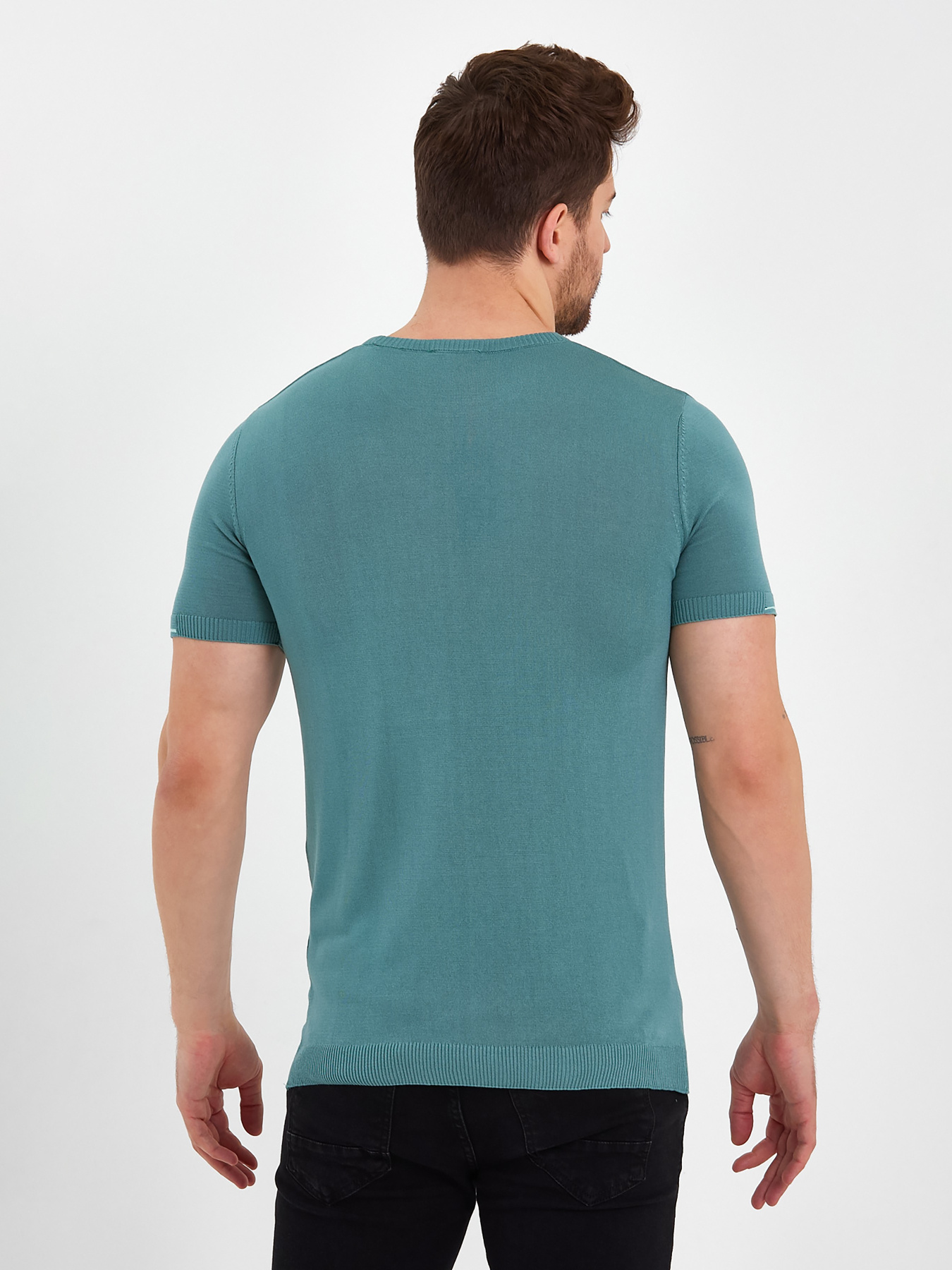 Футболка Trend Collection модель TC8243PistachioFTBLK Футболка Trend Collection модель TC8243PistachioFTBLK Фото