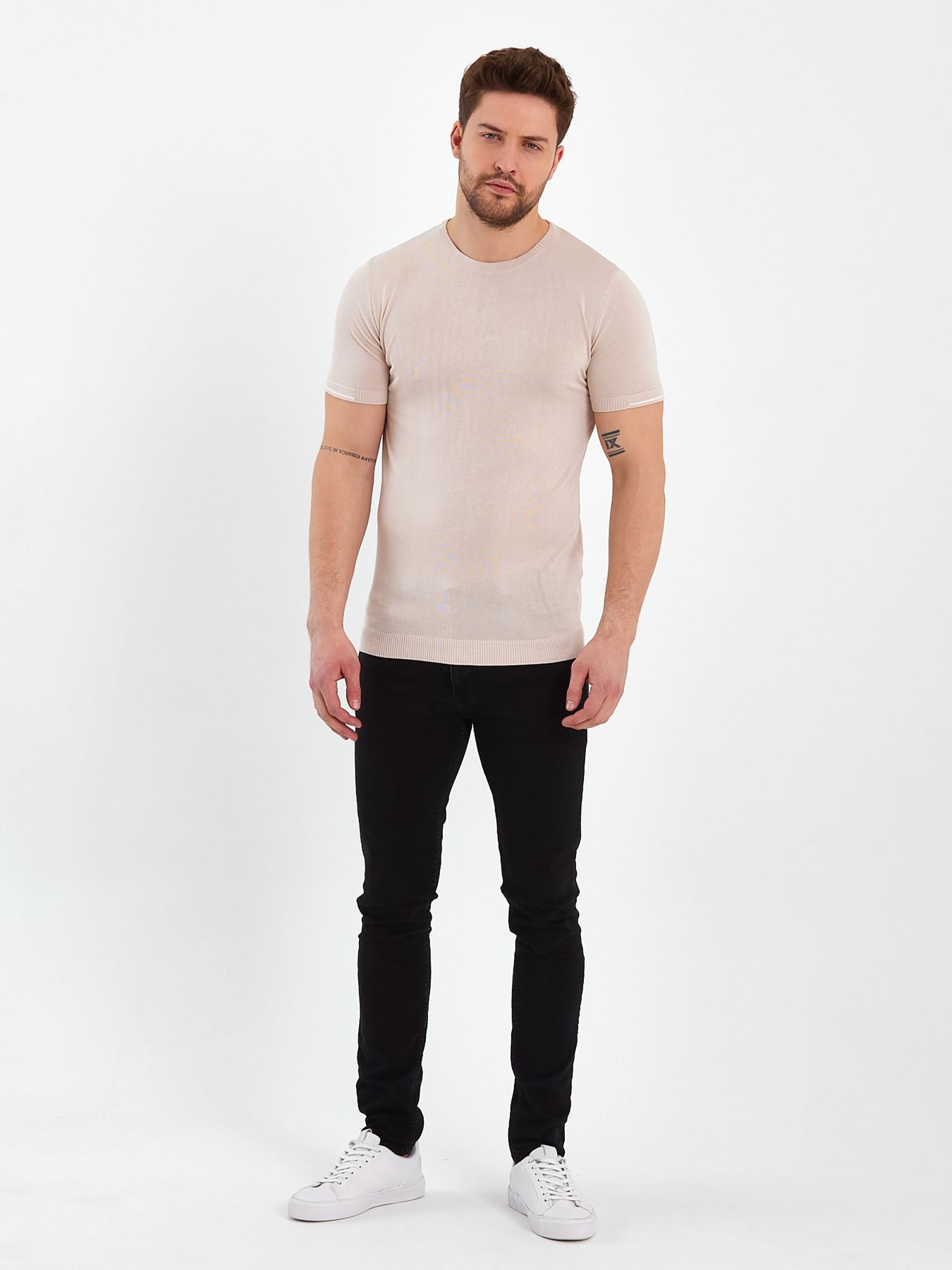 Футболка Trend Collection модель TC8242BeigeFTBLK Фото