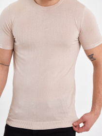 Футболка Trend Collection модель TC8242BeigeFTBLK Фото