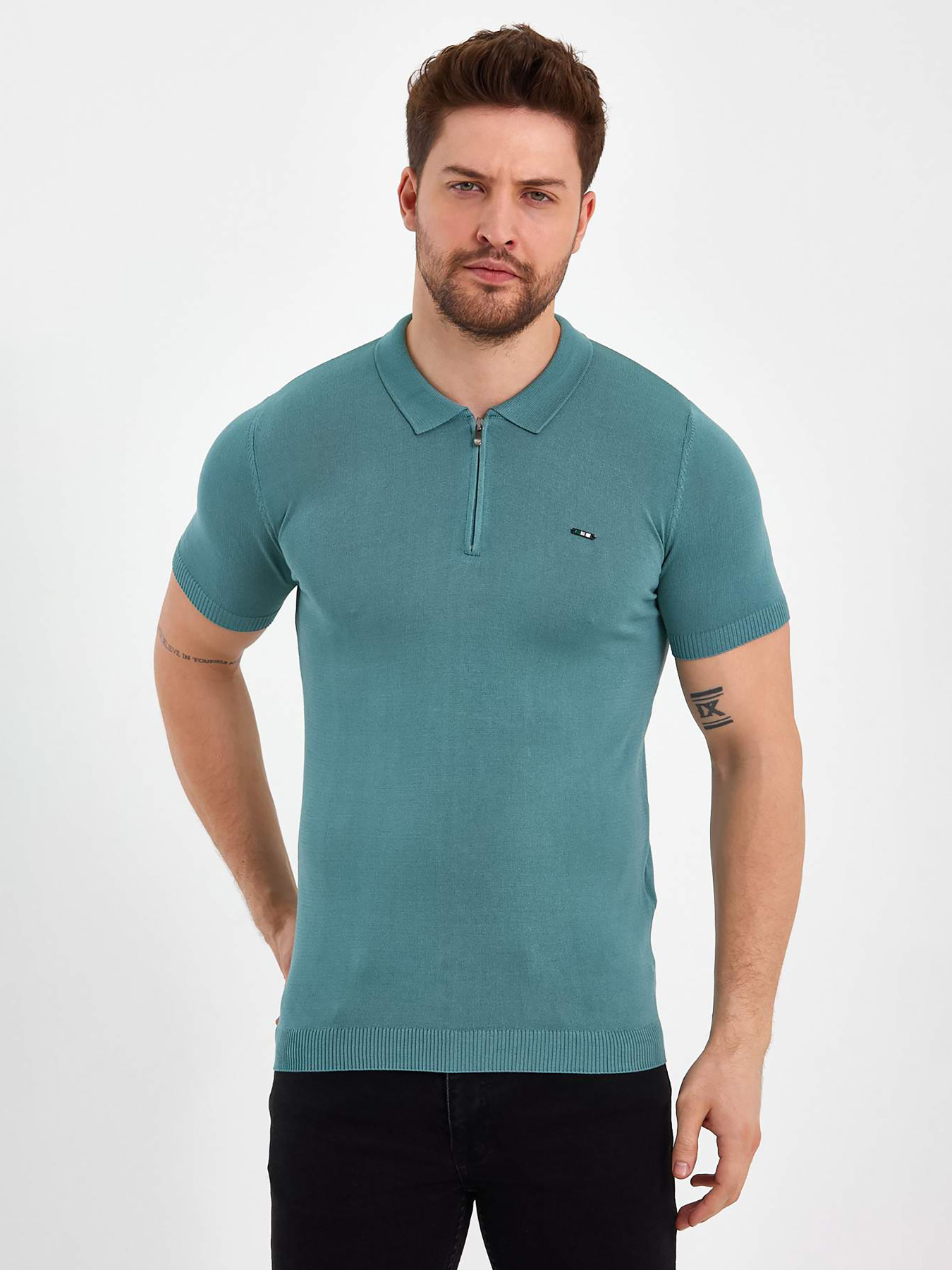 Поло Trend Collection модель TC8220PistachioFTBLK Фото