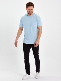 Футболка Trend Collection модель TC8094BlueLightFTBLK Фото