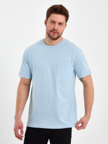 Футболка Trend Collection модель TC8094BlueLightFTBLK Фото