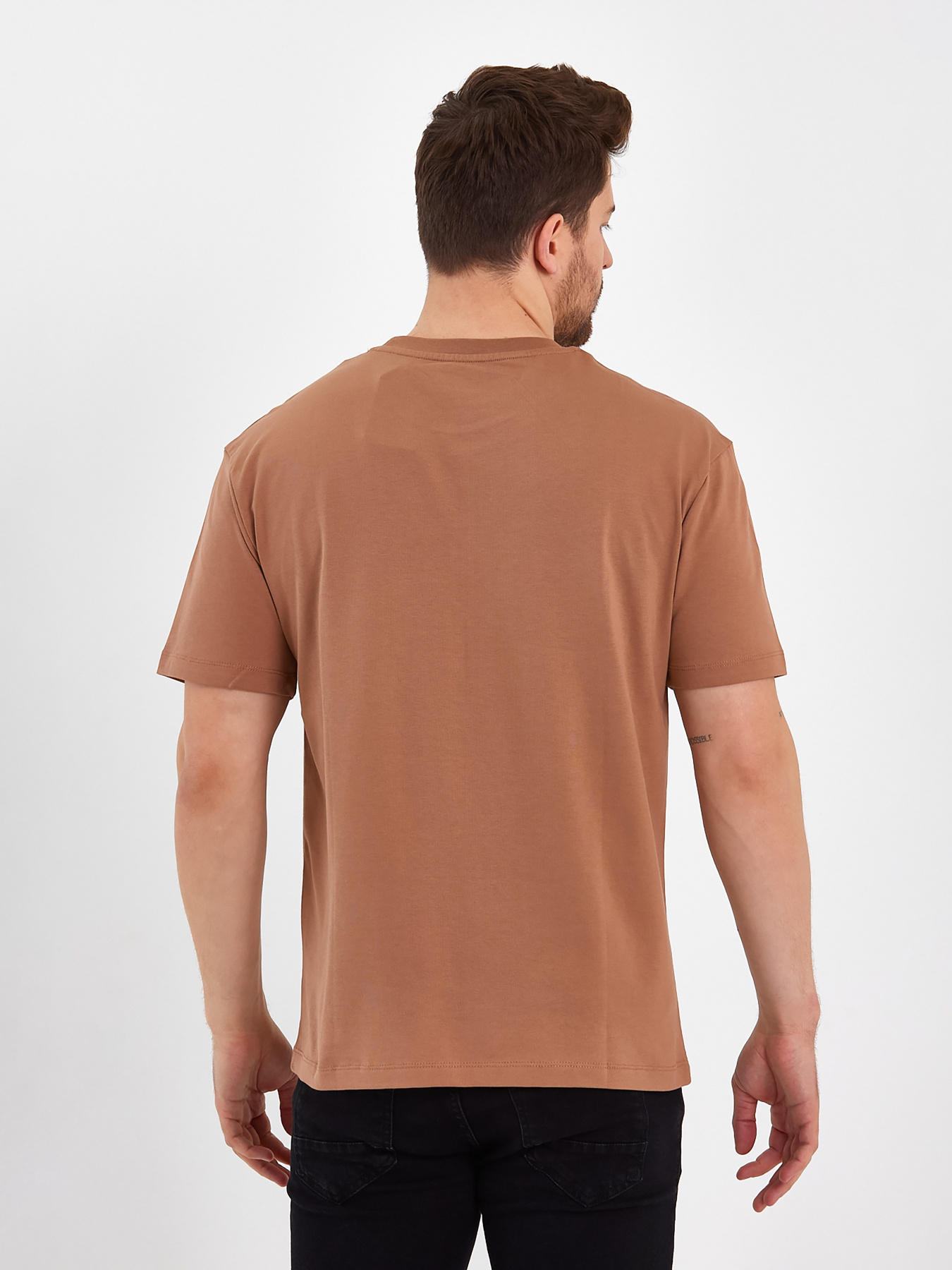 Футболка Trend Collection модель TC8090DarkBeigeFTBLK Фото