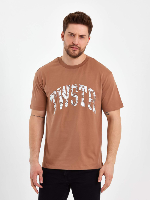 Футболка Trend Collection модель TC8090DarkBeigeFTBLK Фото