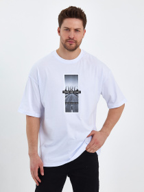 Футболка Trend Collection модель TC7918WhiteFTBLK Фото